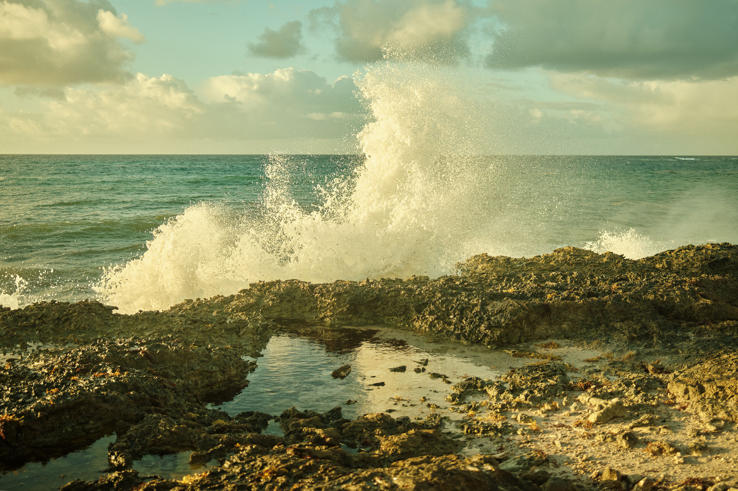 BARBADOS_WAVES-HIT-THE-ROCKS-IN-THE-MORNING-SUN-IN-BARBADOS