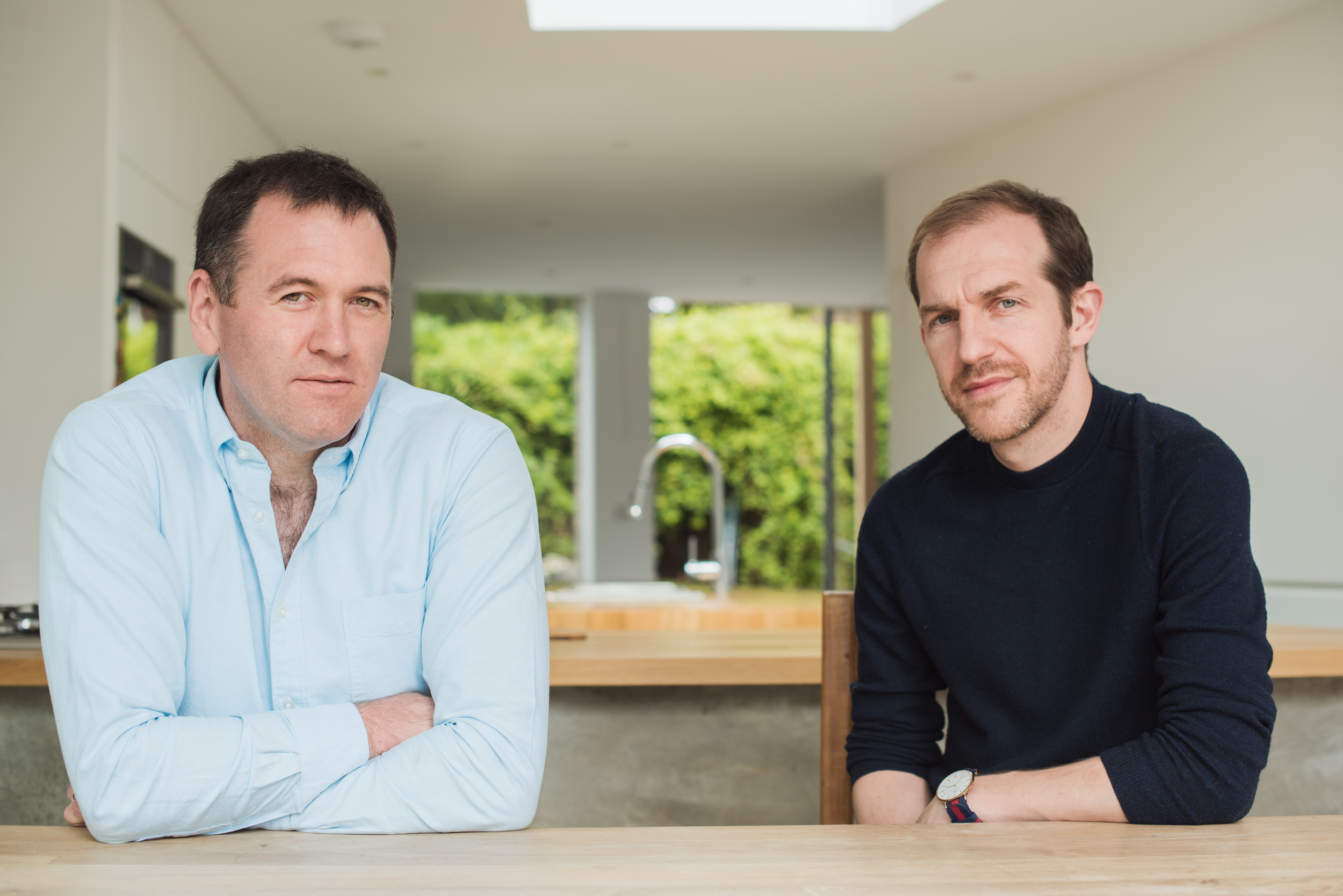 A CANDID CORPORATE PORTRAIT OF CEO JIM COLMAN AND ROB FROM UNION ARCHITECTS IN LONDON UK