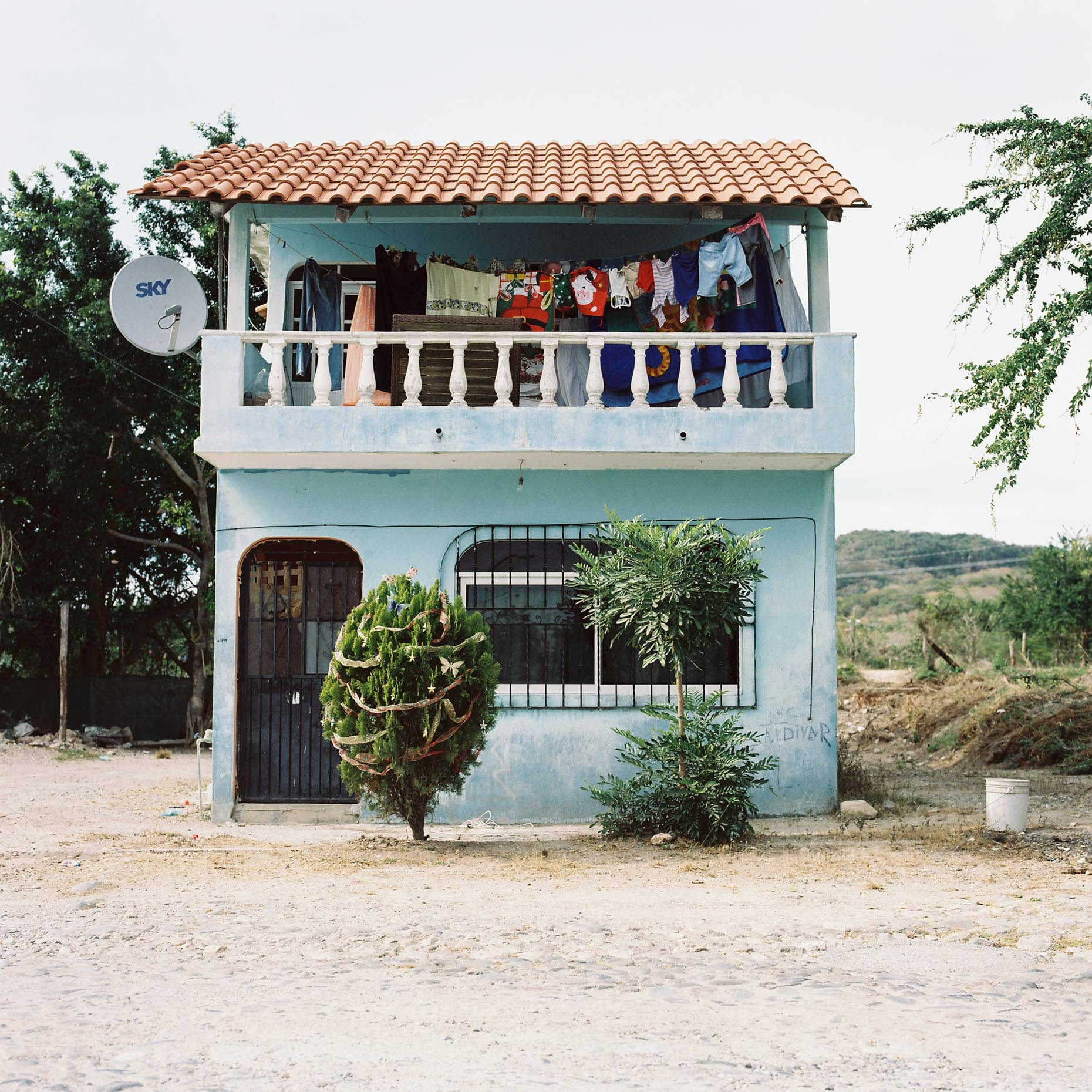 A house in Punta DiMta in Mexico on the Pacific Caost a few weeks after Christmas. 